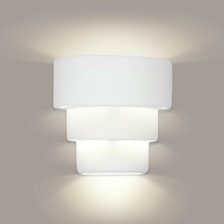 A19 LIGHTING Santa Cruz E26 Base Dimmable LED Wall Sconce, Bisque 1404-1LEDE26